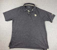 Army Black Knights West Point Mens XXL Polo Gray Heather Performance Shirt picture