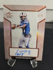2026 Leaf Trinity #2/75 Bronze Faizon Brandon Auto picture