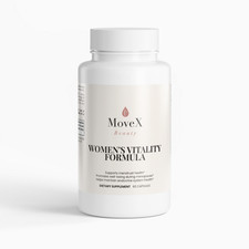 MoveX Beauty Womens Vitality Herbal Formula 60 Capsules Red Clover Made in USA picture