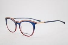 NEW BELLINGER DENMARK LESS-1912 C.411 BLUE BROWN PINK AUTHENTIC EYEGLASSES 49-20 picture