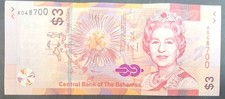 2019 Bahamas 3 Dollars P78, A0487++. picture
