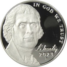 2023 S Jefferson Nickel Proof 5c Coin Collectible picture