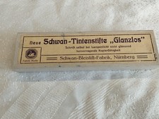 12 VINTAGE-VINTAGE  Schwan-VALUTA-GLANZLOS GRAPHITE  PENCILS -GERMANY-ULTRA RARE picture