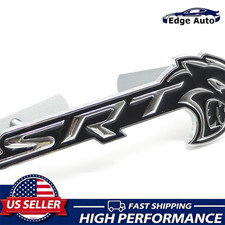 For 2015-2021 Charger SRT Hellcat Front Grille Emblem Black Chrome Badge Decal picture