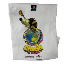 RARE Vintage 1997 Crash Bandicoot 2 Playstation Single Stitch Promo Tshirt Large picture