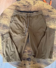 Lululemon ABC Jogger Mens Medium M Khaki Tan Slim Fit Athletic Pants M5A85S picture