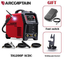 ARCCAPTAIN TIG Welder AC/DC 200Amp 110V/220V with Pulse Aluminum TIG Welder picture