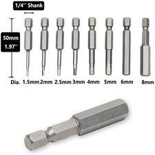 Hex Key Allen Bit Set Quick Change Connect impact driver power drill metric Long picture