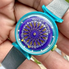 Vintage Ernest Borel Cocktail Women’s Kaleidoscope 25mm Watch Manual Wind RUNS picture