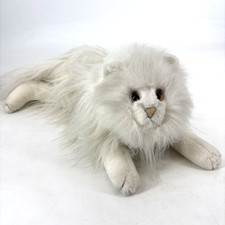 Vintage Kellytoy Floppy White Persian Cat Shaggy Animal Beanbag Plush Toy 18