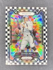2023 Panini Prizm - John Elway #89 Black & White Checker Prizm - Broncos picture