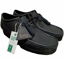 Clarks Originals Wallabee Black Leather Shoes Men's US 10 UK 9 EU 43 Unused picture