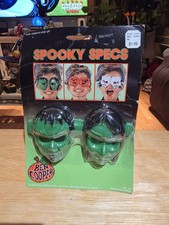 Vintage 1989 Ben Cooper Spooky Specs Halloween Monster Glasses Green  picture