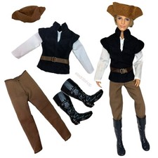 Eledoll Clothes Boots Fashion Pack Medieval Peasant Hunter Prince Doll Pilgrim picture