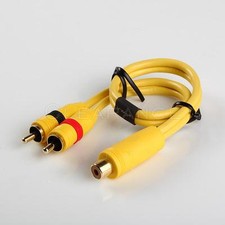 1ft 1' HIGH PERFORMANCE BLANCED CABLE RCA 1 FT Y-ADAPTER 1 FEMALE TO 2 MALE picture