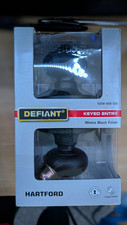 Defiant Hartford Keyed Entry Re-Keyable Door Knob Matte Black, 2 Keys picture