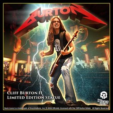 Cliff Burton II Statue KnuckleBonz Rock Iconz - Only 3000 Made picture