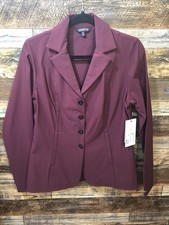 NWT Kerrits Ladies 4 Button Show Coat - Burgundy - Ladies Medium picture