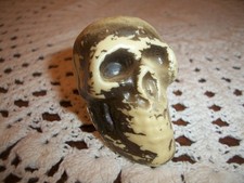 Vintage Miniature Halloween Celluloid Skeleton Head picture