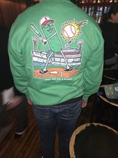 Boston Red Sox x Grillo's Pickles Crewneck Sweatshirt 2026 Fenway Park. MEDIUM  picture