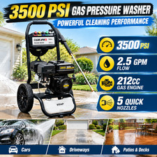 Gas Powered Pressure Washer 3500 PSI 2.5 GPM 212CC Engine 5 Spray Tips picture