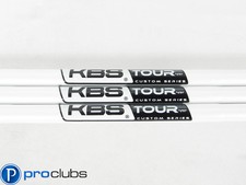 3pc NEW KBS TOUR CUSTOM SERIES (WHITE PEARL / WHITE) 120 STIFF FLEX WEDGE SHAFTS picture