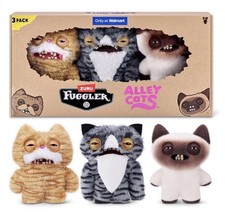 NIB 3 Pack 9” Fuggler Alley Cats Stinkface Wide Eyed Yawper Plush SAME DAY SHIP picture