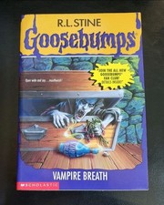 Goosebumps #49 Vampire Breath - TRUE 1st Print 1996 R.L Stine - VG (no stickers) picture