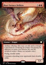 MTG Borderless Commander: The Brothers' War BRC Blast-Furnace Hellkite MINT picture