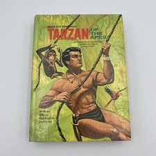 Vintage Tarzan of the Apes HC Book 1964 Whitman Edgar Rice Burroughs Illus. picture