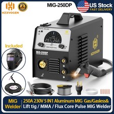 250A 5IN1 Gas/No Gas MIG Welder Aluminium Pulse MIG/TIG/ARC 110V/230V &TIG TORCH picture