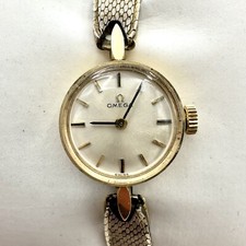 Vintage Omega Petite Ladies Watch, 14K Gold B&A, Elegant Timepiece, Working picture