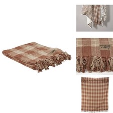 Primitives by Kathy Throw Blanket - Brown Tartan picture