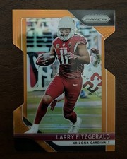2018 Panini Prizm #194 Larry Fitzgerald Prizm Orange Die Cut #/249 picture