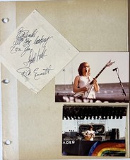 Vintage Rick Emmett Concert Photos with Handwritten Signed Note Rock Memorabilia picture
