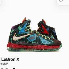 Nike LeBron X What the MVP Men's Multicolor Mid Top Basketball Lace-Up picture
