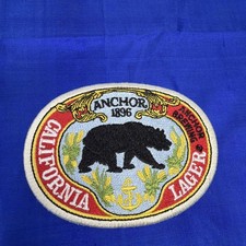 VTG 2001 Anchor California Lager Beer Embroidered Patch 3.75