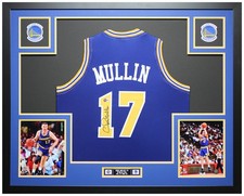 Chris Mullin Autographed & Framed Blue Golden State Jersey Beckett Certified picture