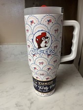 Buc-ee's Yukon Tumbler Fit Forty PRO 40oz - USA 4th of July Bows Flags BRAND NEW picture