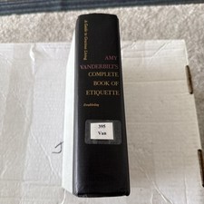 Vintage 1954 Amy Vanderbilt’s Complete Book Of Etiquette Hardcover Book picture