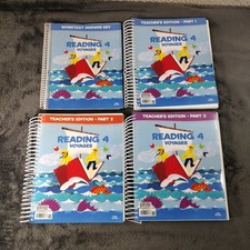 BJU Press Reading 4 Voyages Teachers Edition Parts 1 2 3 and Worktext Answer Key picture