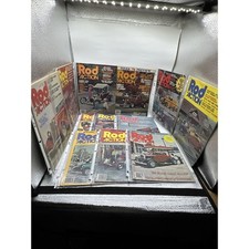 Vintage Rod Action Magazines Lot of 12 Issues 1975 & 1976 Hot Rods Cars Garage picture