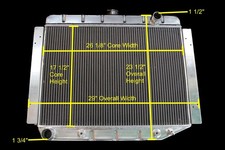 KKS Aluminum Radiator For 68-74 Dodge Charger Plymouth Mopar V8 BIG BLOCK 375 picture