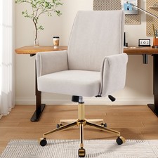 Mid-Back Liftable Office Chair, Striped Fabric, Ergonomic for Work Study Relax picture