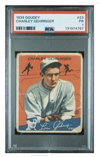 1934 Goudey Big League Chewing Gum - R320 Charlie Gehringer #23 picture