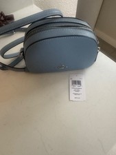 Coach Mini Serena Blue  Leather Crossbody Bag camera  Purse picture