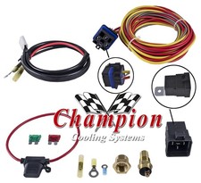 KR Champion Cooling 180 Degree 40amp Electric Fan Relay Kit for Single Fan picture