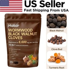 Holior Wormwood Black Walnut Clove Herbal Supplement 240 Softgels picture