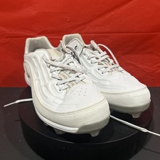 Mizuno Women's Size 9 Softball Swift Low White Metal Cleats 11GM236001 sneaker picture