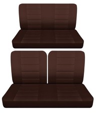 Fits 1958 to 1968 Chevy Impala 2door Front 50-50 top and Rear bench seat covers picture